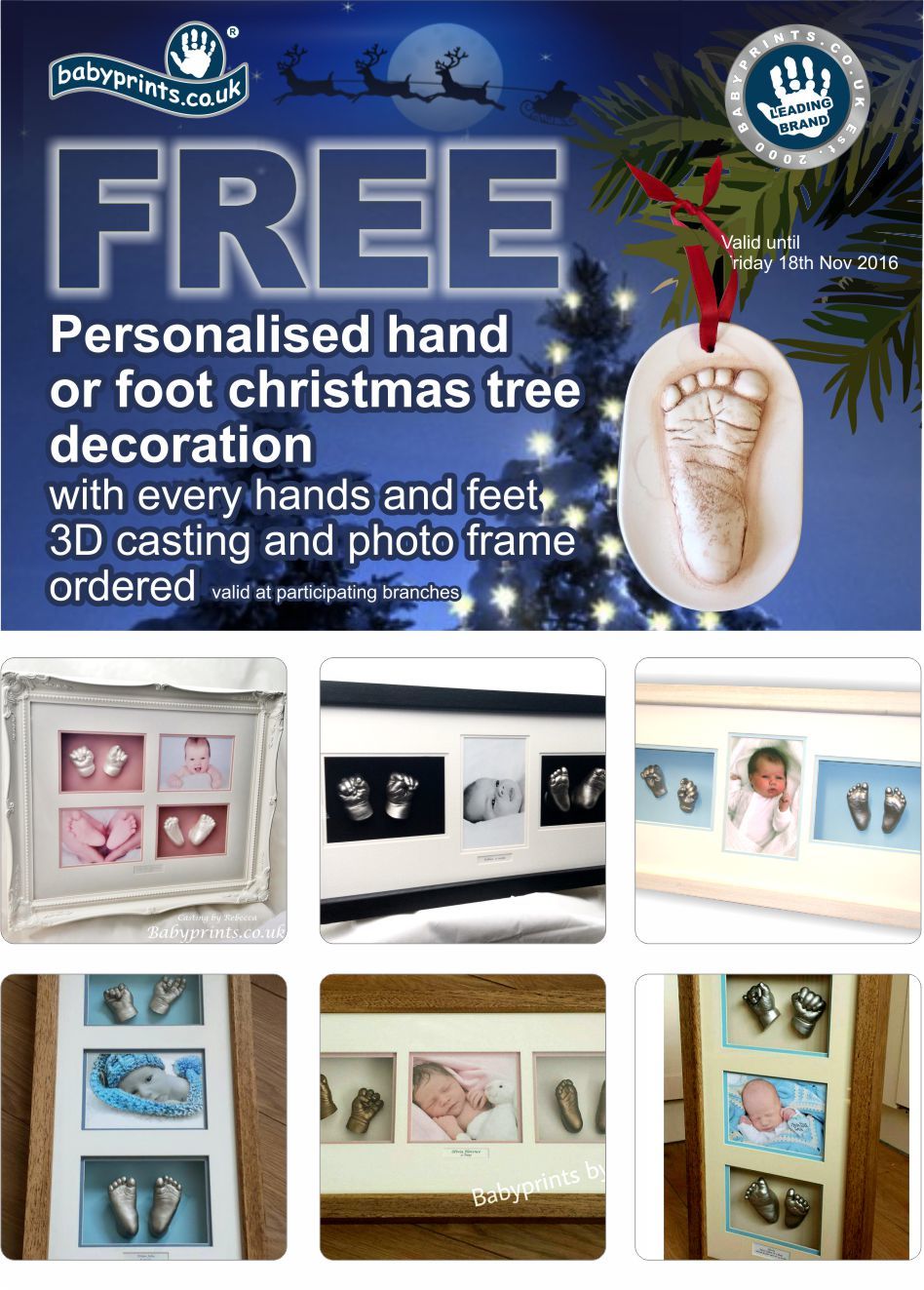 FREE Christmas gift from Babyprints