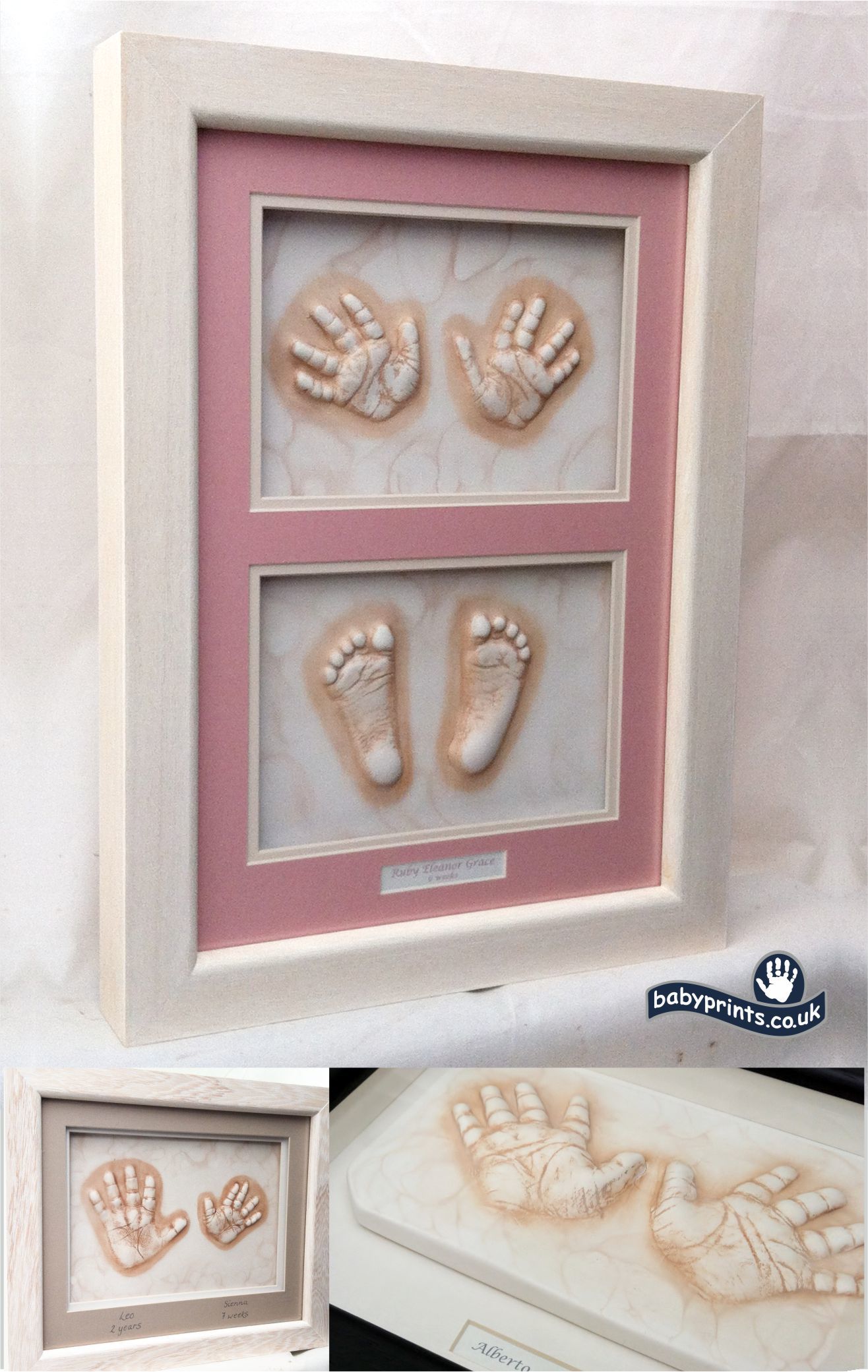 Framed baby hands and feet impression gifts
