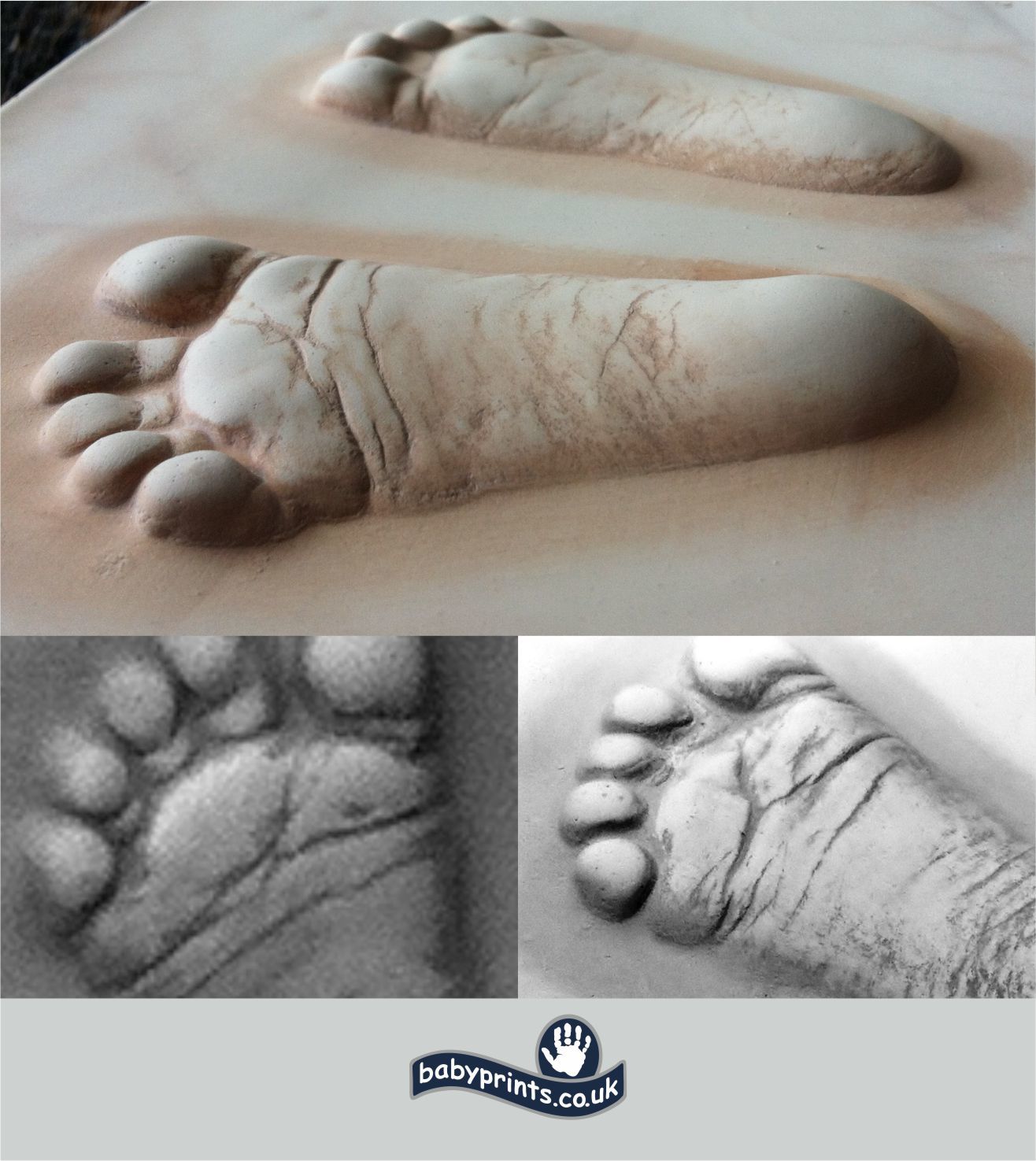 impressions of baby feet