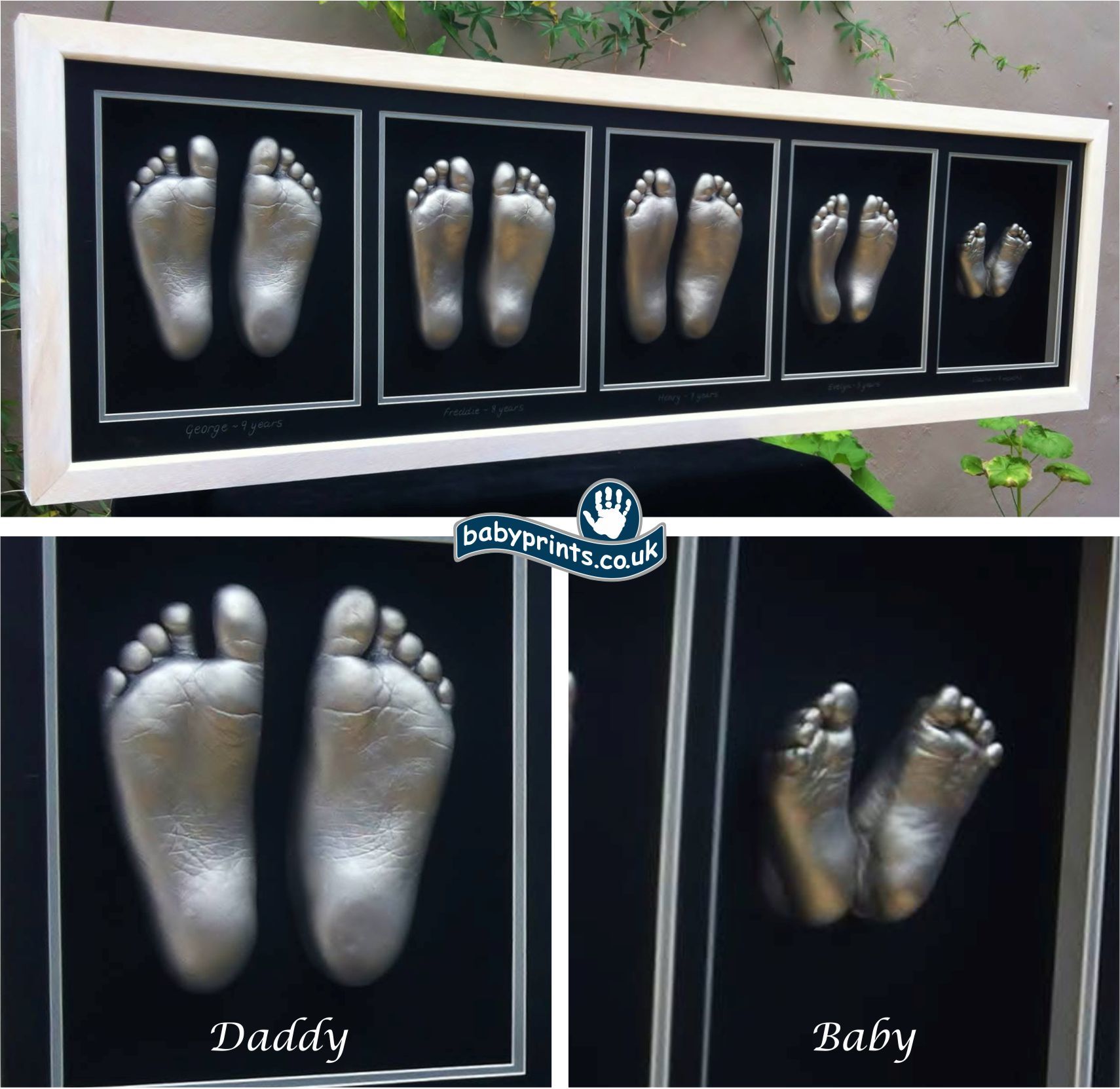 Babyprints family of feet statues