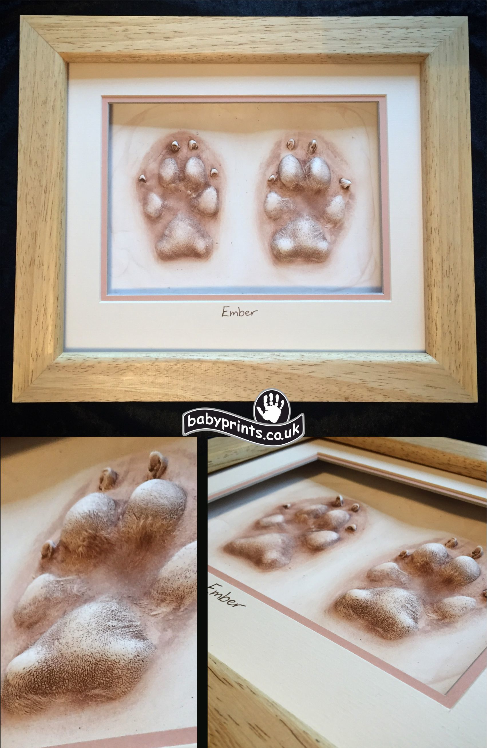 dog paw prints framed in Oxfordshire