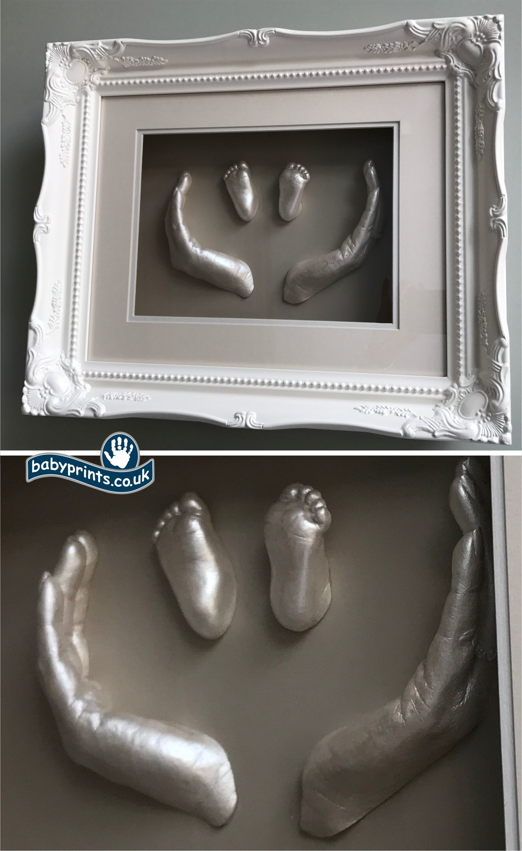 Baby and parents life casting in Sheffield