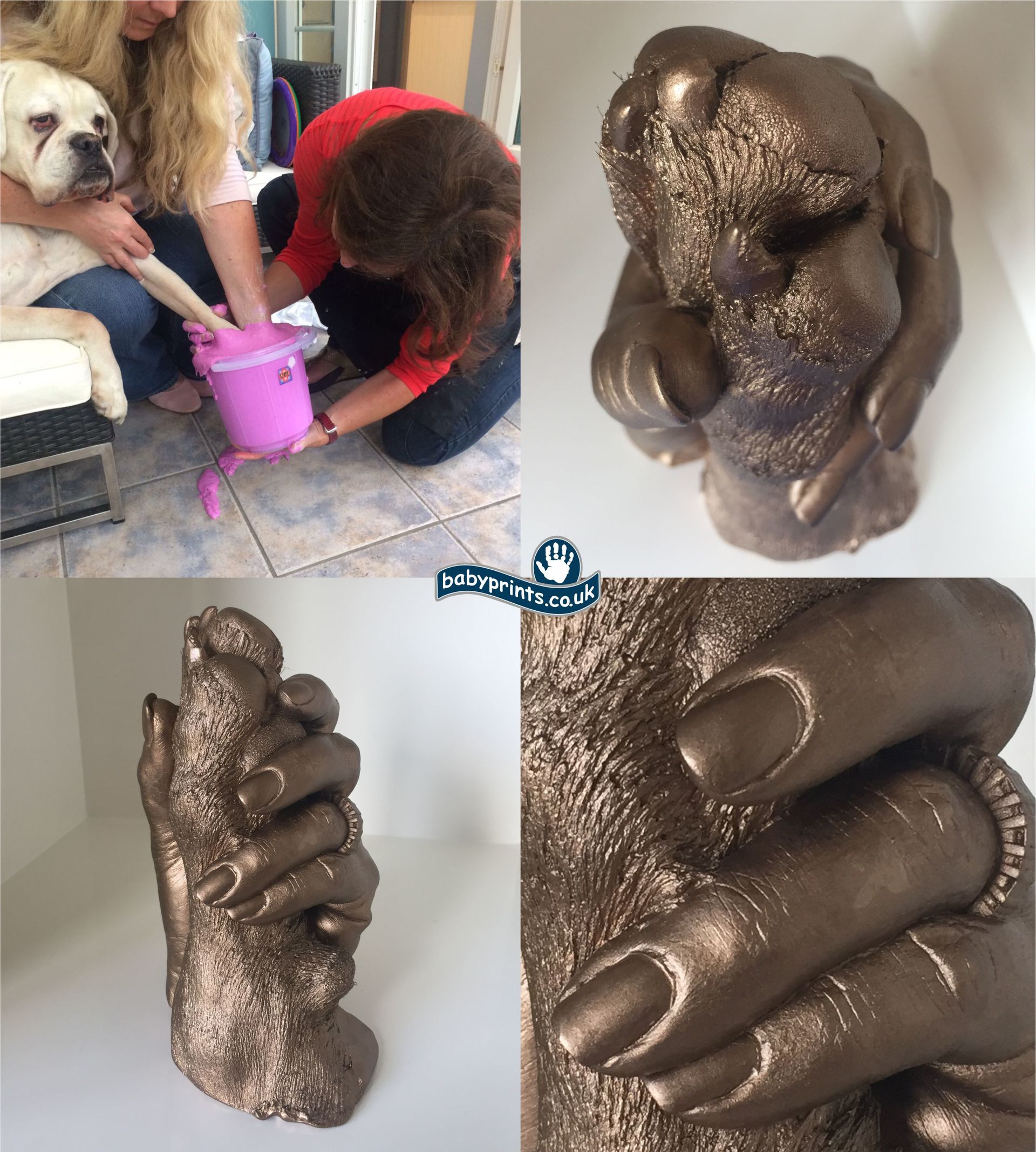 Pet and owner 3D life casting
