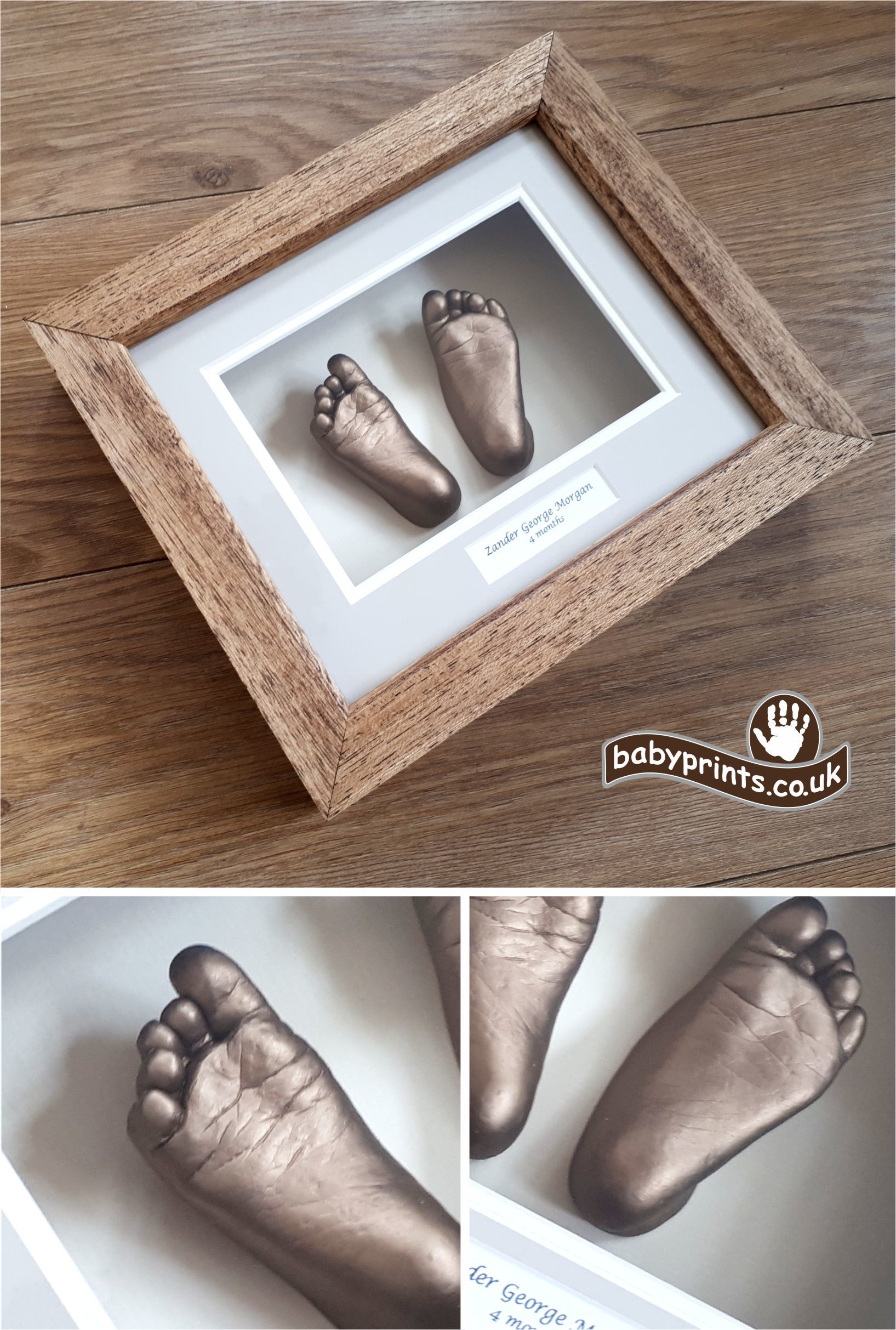 Bronze baby feet