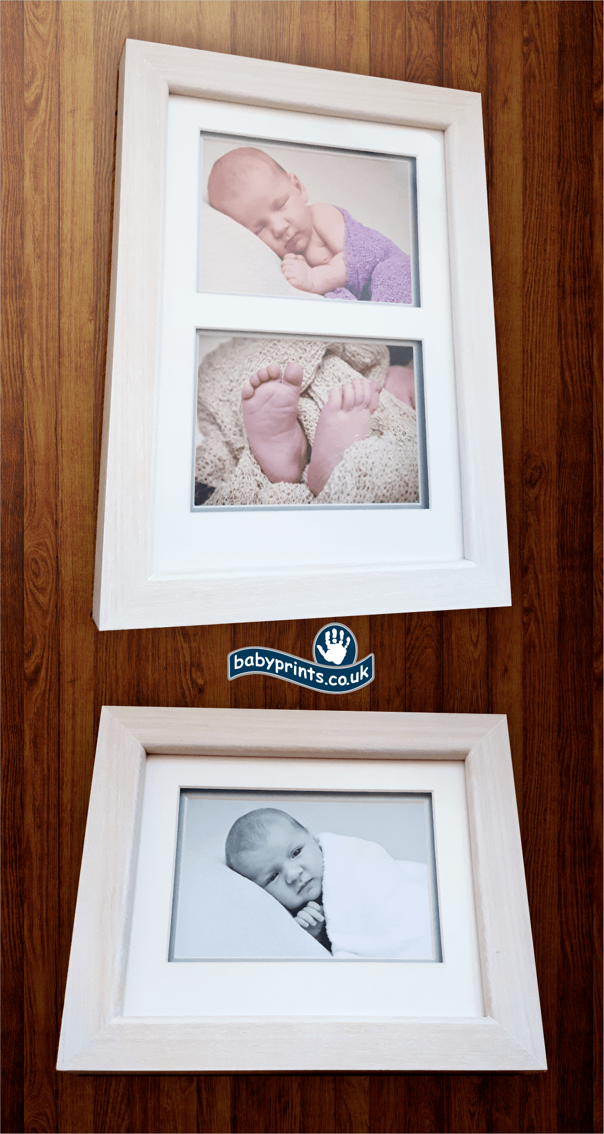 Framed photos from Babyprints