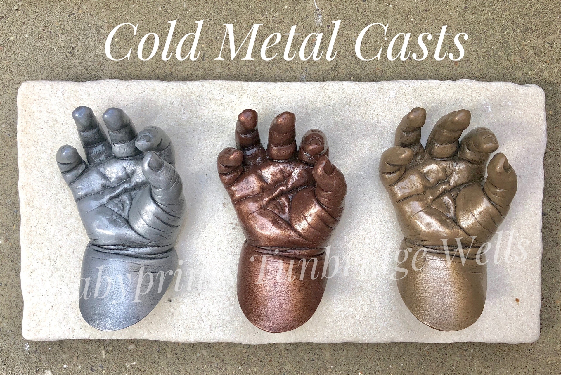 Cold Metal hand casts