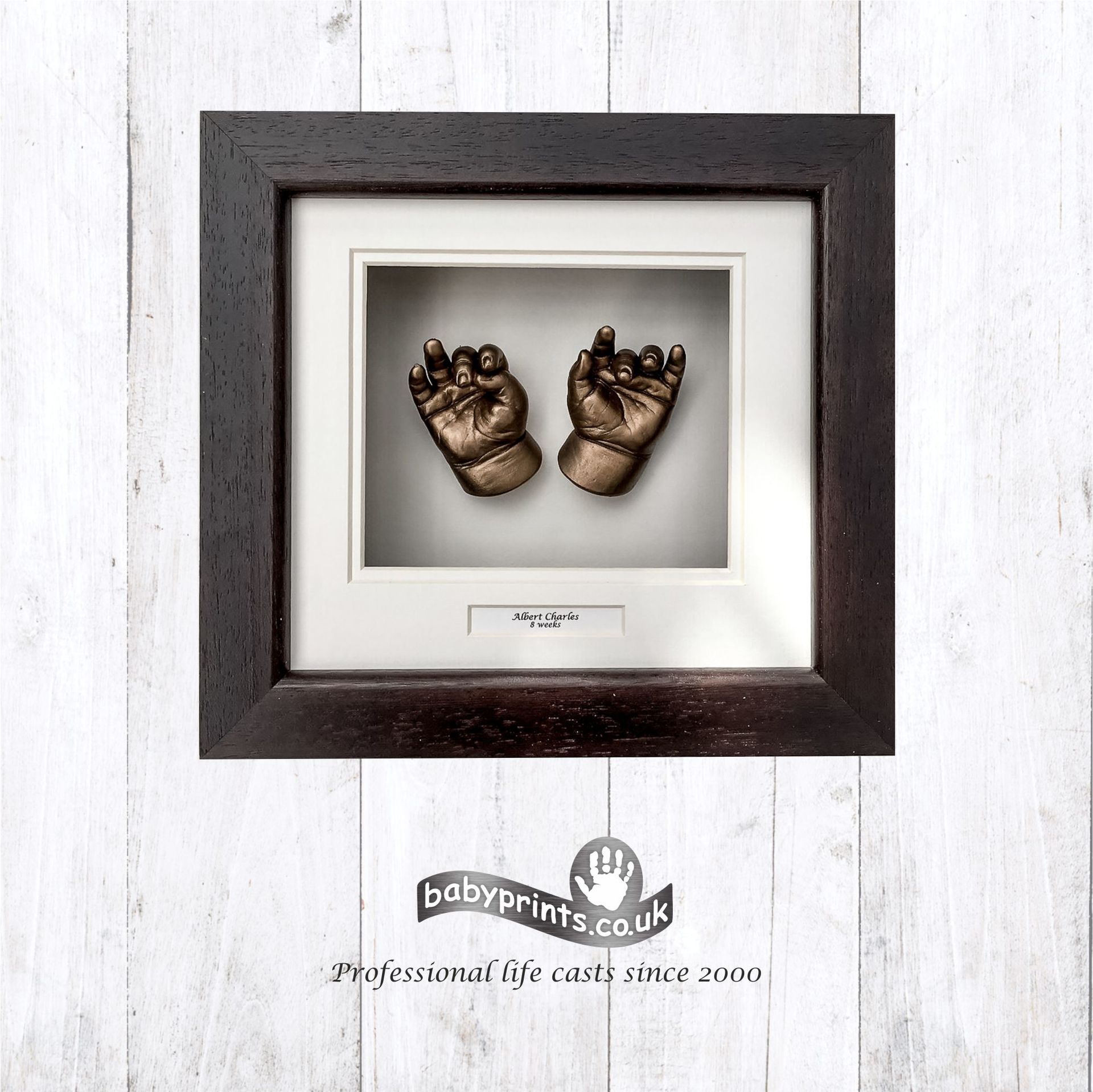 Framed Baby Hand Casting Babyprints